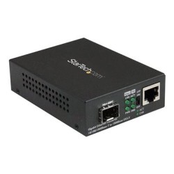 StarTech.com Multimode / Single Mode Fiber Media Converter - Open SFP Slot - 10/100/1000Mbps RJ45 Port - LFP Supported - IEEE