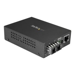 StarTech.com Multimode SC Fiber Media Converter for 10/100/1000 Network, 550m Range, Gigabit Ethernet, 850nm, Full Duplex