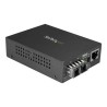 StarTech.com Multimode SC Fiber Media Converter for 10/100/1000 Network, 550m Range, Gigabit Ethernet, 850nm, Full Duplex