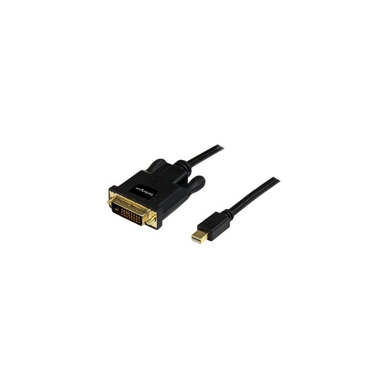 StarTech.com 6ft Mini DisplayPort to DVI Cable - M/M - mDP Cable for Your DVI Monitor / TV - Windows & Mac Compatible