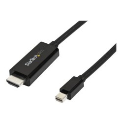 StarTech.com Mini DisplayPort to HDMI Adapter Cable - mDP to HDMI Adapter with Built-in Cable - Black - 3 m (10 ft.) - Ultra HD