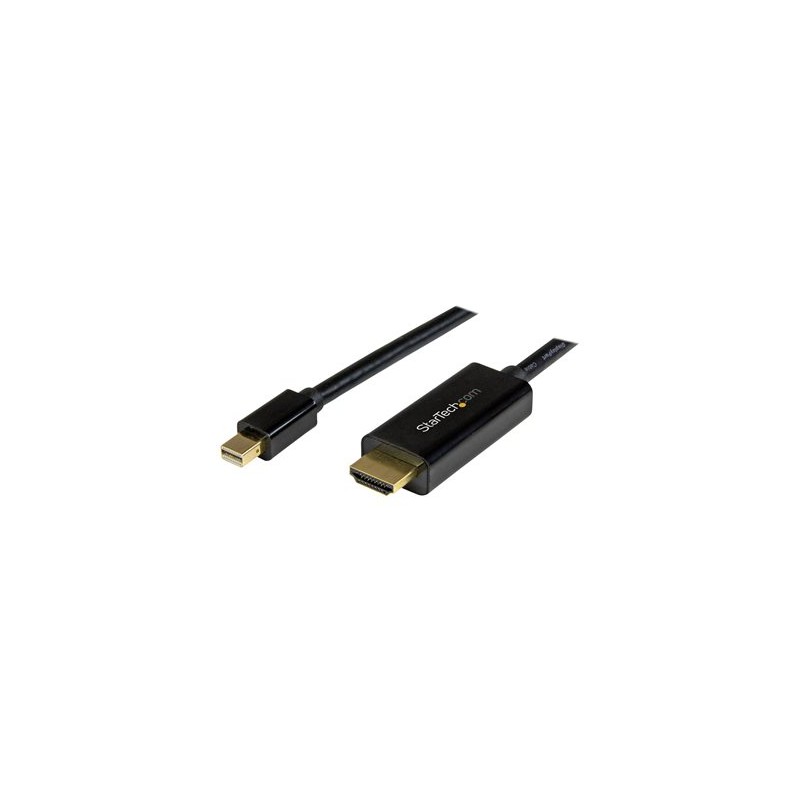 StarTech.com Mini DisplayPort to HDMI converter cable - 3 ft (1m) - mDP to HDMI adapter with built-in cable - (M / M) Ultra HD