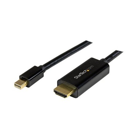 StarTech.com Mini DisplayPort to HDMI converter cable - 3 ft (1m) - mDP to HDMI adapter with built-in cable - (M / M) Ultra HD