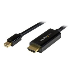 StarTech.com 6ft Mini DisplayPort to HDMI Cable - 4K 30hz Monitor Adapter Cable - mDP PC or Macbook to HDMI Display
