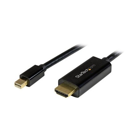 StarTech.com 6ft Mini DisplayPort to HDMI Cable - 4K 30hz Monitor Adapter Cable - mDP PC or Macbook to HDMI Display
