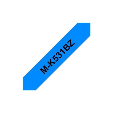 Brother M-K531BZ - Černá na modré - Role (1,2 cm x 8 m) 1 kazeta/y nelaminovaná páska - pro P-Touch PT-55, PT-65, PT-75, PT-85