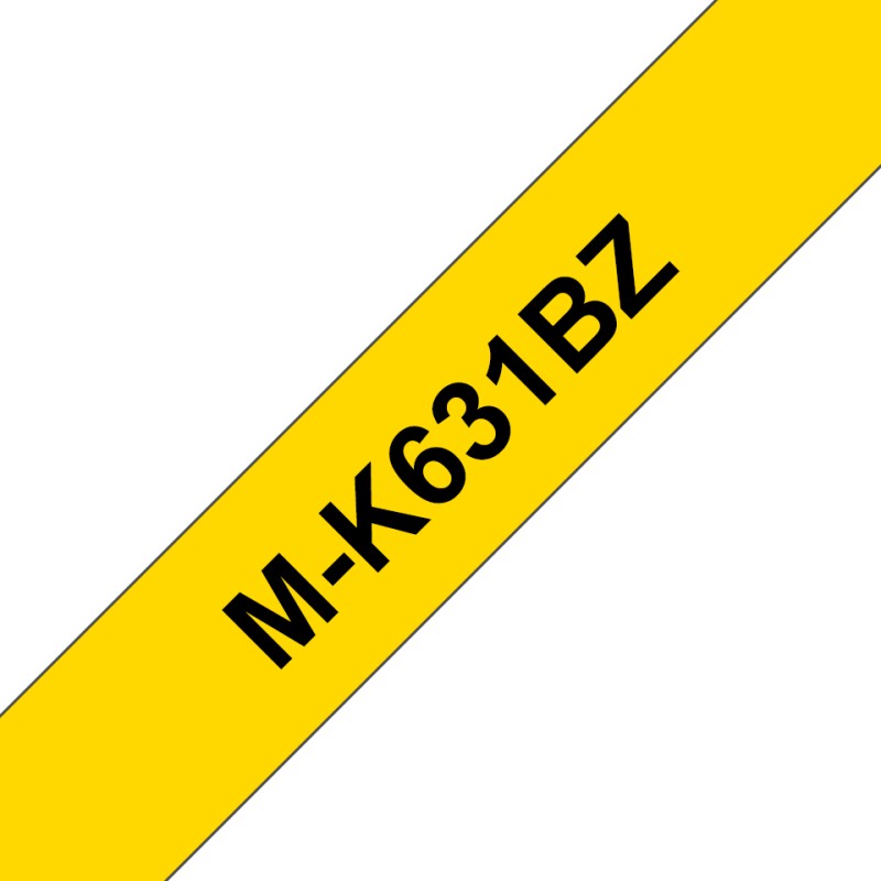 Brother M-K631BZ - Černá na žluté - Role (0,9 cm x 8 m) 1 kazeta/y nelaminovaná páska - pro P-Touch PT-55, PT-65, PT-75, PT-85