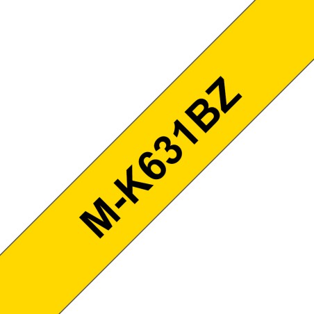 Brother M-K631BZ - Černá na žluté - Role (0,9 cm x 8 m) 1 kazeta/y nelaminovaná páska - pro P-Touch PT-55, PT-65, PT-75, PT-85