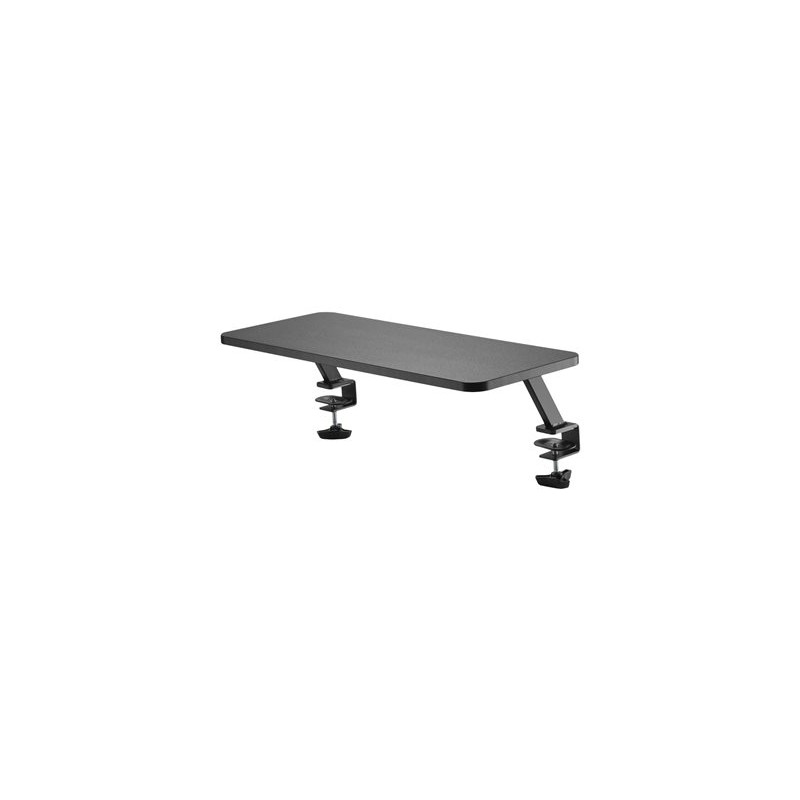 StarTech.com Monitor Riser Stand - Clamp-on Monitor Shelf for Desk - Extra Wide 25.6" (65 cm) For up to 34" Monitors - Black