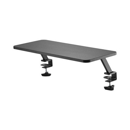 StarTech.com Monitor Riser Stand - Clamp-on Monitor Shelf for Desk - Extra Wide 25.6" (65 cm) For up to 34" Monitors - Black