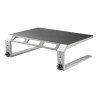 StarTech.com Monitor Riser Stand - For up to 32" Monitor - Height Adjustable - Computer Monitor Riser - Steel and Aluminum