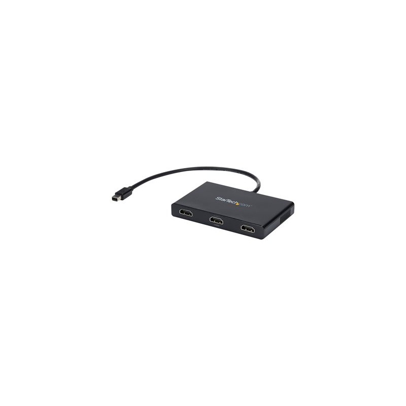StarTech.com 3 Port Mini DisplayPort MST Hub - 4K 30Hz - Mini DP to HDMI Video Splitter for Multiple Monitors - mDP to HDMI