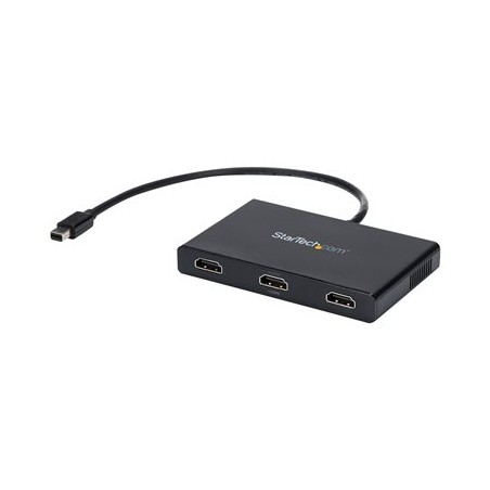 StarTech.com 3 Port Mini DisplayPort MST Hub - 4K 30Hz - Mini DP to HDMI Video Splitter for Multiple Monitors - mDP to HDMI