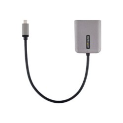 StarTech.com 2-Port USB-C MST Hub, USB Type-C to 2x DisplayPort Multi-Monitor Adapter for Laptop, Dual-DP up to 4K 60Hz w/ DP