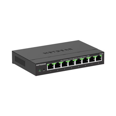NETGEAR 300 Series Plus MS308 - Přepínač - multi-gigabitový - řízený - 8 x 100/1000/2.5G - desktop, pro připevnění na zeď