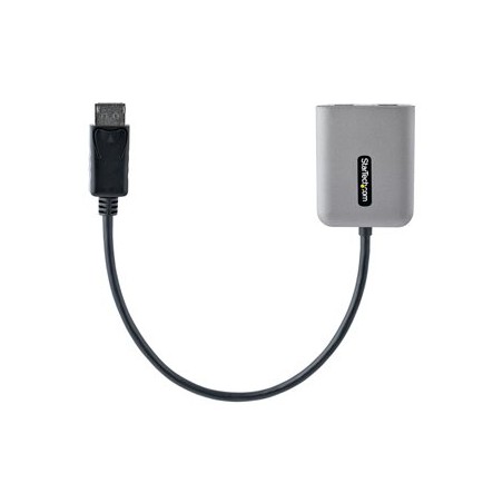 StarTech.com DP to Dual HDMI MST HUB, Dual HDMI 4K 60Hz, DisplayPort Multi Monitor Adapter with 1ft (30cm) Cable, DP 1.4 Multi