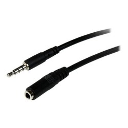 StarTech.com 2m 3.5mm 4 Position TRRS Headset Extension Cable - M/F - audio Extension Cable for iPhone (MUHSMF2M)