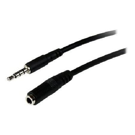 StarTech.com 2m 3.5mm 4 Position TRRS Headset Extension Cable - M/F - audio Extension Cable for iPhone (MUHSMF2M)