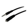 StarTech.com 2m 3.5mm 4 Position TRRS Headset Extension Cable - M/F - audio Extension Cable for iPhone (MUHSMF2M)