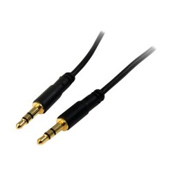 StarTech.com 3.5mm Audio Cable - 3 ft - Slim - M / M - AUX Cable - Male to Male Audio Cable - AUX Cord - Headphone Cable