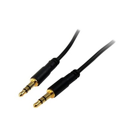 StarTech.com 3.5mm Audio Cable - 3 ft - Slim - M / M - AUX Cable - Male to Male Audio Cable - AUX Cord - Headphone Cable