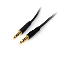 StarTech.com 3.5mm Audio Cable - 10 ft - Slim - M / M - AUX Cable - Male to Male Audio Cable - AUX Cord - Headphone Cable