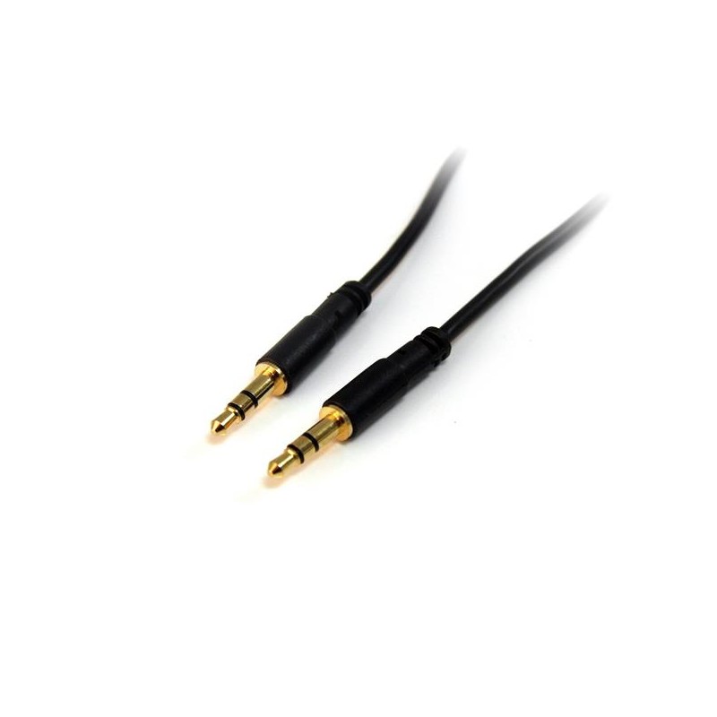 StarTech.com 3.5mm Audio Cable - 10 ft - Slim - M / M - AUX Cable - Male to Male Audio Cable - AUX Cord - Headphone Cable