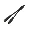 StarTech.com 3.5mm Audio Extension Cable - Slim Audio Splitter Y Cable and Headphone Extender - Male to 2x Female AUX Cable