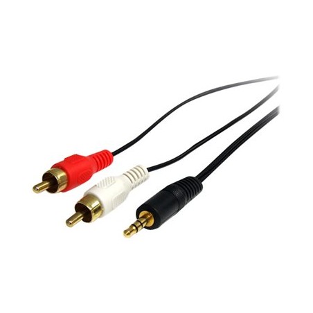 StarTech.com 3 ft Stereo Audio Cable - 3.5mm Male to 2x RCA Male - heaDPhone jack to RCA - Mini jack to RCA - 3.5mm to RCA