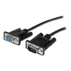StarTech.com 2m Black Straight Through DB9 RS232 Serial Cable - DB9 RS232 Serial Extension Cable - Male to Female Cable