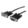 StarTech.com 2m Black Straight Through DB9 RS232 Serial Cable - DB9 RS232 Serial Extension Cable - Male to Female Cable