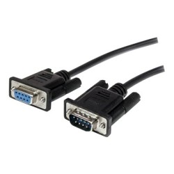 StarTech.com 1m Black Straight Through DB9 RS232 Serial Cable - M/F (MXT1001MBK) - Sériová prodlužovací šňůra - DB-9 (M) do