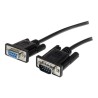 StarTech.com 1m Black Straight Through DB9 RS232 Serial Cable - M/F (MXT1001MBK) - Sériová prodlužovací šňůra - DB-9 (M) do