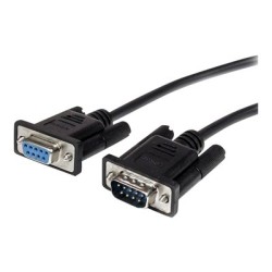 StarTech.com 3m Black Straight Through DB9 RS232 Serial Cable - DB9 RS232 Serial Extension Cable - Male to Female Cable