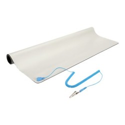 StarTech.com Anti-Static Mat - 25" x 27.5" Electrical Grounding Desk Pad - For Home or Work - Beige (M3013) - Desktop
