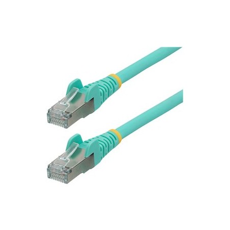 StarTech.com 1.5m CAT6a Ethernet Cable - Aqua - Low Smoke Zero Halogen (LSZH) - 10GbE 500MHz 100W PoE++ Snagless RJ-45 w/Strain