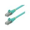 StarTech.com 1.5m CAT6a Ethernet Cable - Aqua - Low Smoke Zero Halogen (LSZH) - 10GbE 500MHz 100W PoE++ Snagless RJ-45 w/Strain
