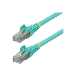 StarTech.com 3m CAT6a Ethernet Cable - Aqua - Low Smoke Zero Halogen (LSZH) - 10GbE 500MHz 100W PoE++ Snagless RJ-45 w/Strain