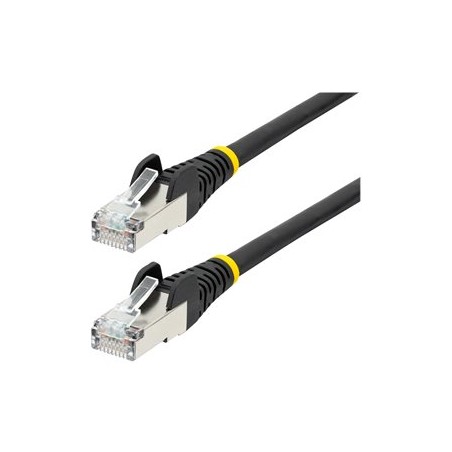 StarTech.com 1.5m CAT6a Ethernet Cable - Black - Low Smoke Zero Halogen (LSZH) - 10GbE 500MHz 100W PoE++ Snagless RJ-45