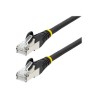 StarTech.com 2m CAT6a Ethernet Cable - Black - Low Smoke Zero Halogen (LSZH) - 10GbE 500MHz 100W PoE++ Snagless RJ-45 w/Strain