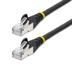 StarTech.com 3m CAT6a Ethernet Cable - Black - Low Smoke Zero Halogen (LSZH) - 10GbE 500MHz 100W PoE++ Snagless RJ-45 w/Strain