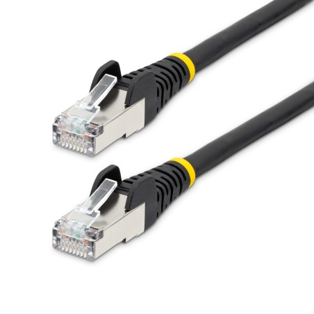 StarTech.com 3m CAT6a Ethernet Cable - Black - Low Smoke Zero Halogen (LSZH) - 10GbE 500MHz 100W PoE++ Snagless RJ-45 w/Strain