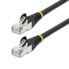 StarTech.com 3m CAT6a Ethernet Cable - Black - Low Smoke Zero Halogen (LSZH) - 10GbE 500MHz 100W PoE++ Snagless RJ-45 w/Strain