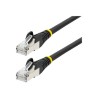 StarTech.com 50cm CAT6a Ethernet Cable - Black - Low Smoke Zero Halogen (LSZH) - 10GbE 500MHz 100W PoE++ Snagless RJ-45