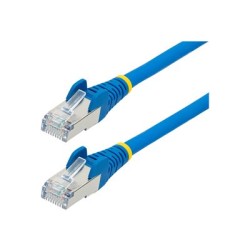 StarTech.com 50cm CAT6a Ethernet Cable - Blue - Low Smoke Zero Halogen (LSZH) - 10GbE 500MHz 100W PoE++ Snagless RJ-45 w/Strain