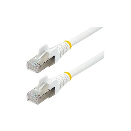 StarTech.com 1.5m CAT6a Ethernet Cable - White - Low Smoke Zero Halogen (LSZH) - 10GbE 500MHz 100W PoE++ Snagless RJ-45