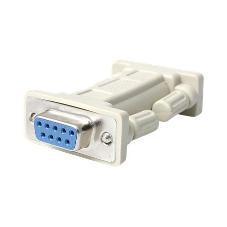 StarTech.com DB9 RS232 Serial Null Modem Adapter - F/F - Null modem adapter - DB-9 (F) to DB-9 (F) - NM9FF - Null modem adapter