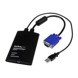 StarTech.com USB Crash Cart Adapter - File Transfer & Video - Portable Server Room Laptop to KVM Console Crash Cart