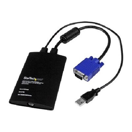 StarTech.com USB Crash Cart Adapter - File Transfer & Video - Portable Server Room Laptop to KVM Console Crash Cart