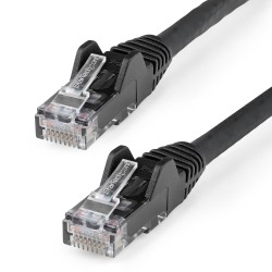 StarTech.com 15m LSZH CAT6 Ethernet Cable, 10 Gigabit Snagless RJ45 100W PoE Network Patch Cord with Strain Relief, CAT 6 10GbE